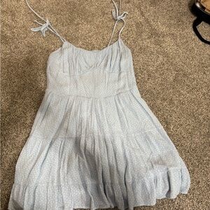 La Hearts Sky Blue Textured Top